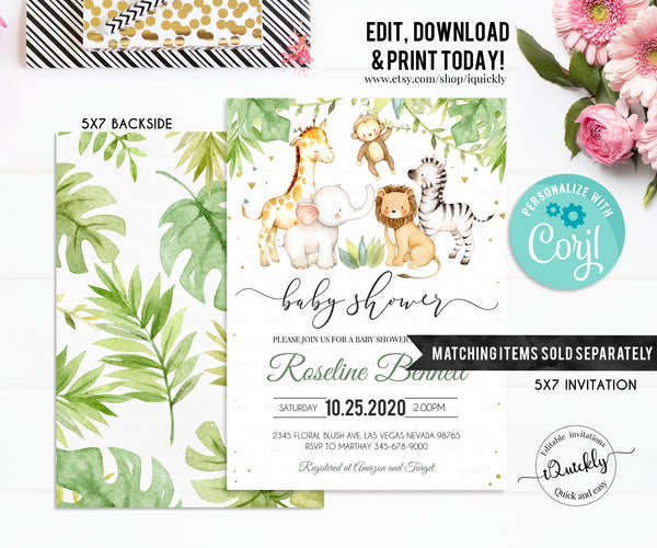 EDITABLE Safari Food tags, Gender Neutral Buffet label, Jungle Tent card Wild Food Labels, Place Cards Table Card Template Instant download