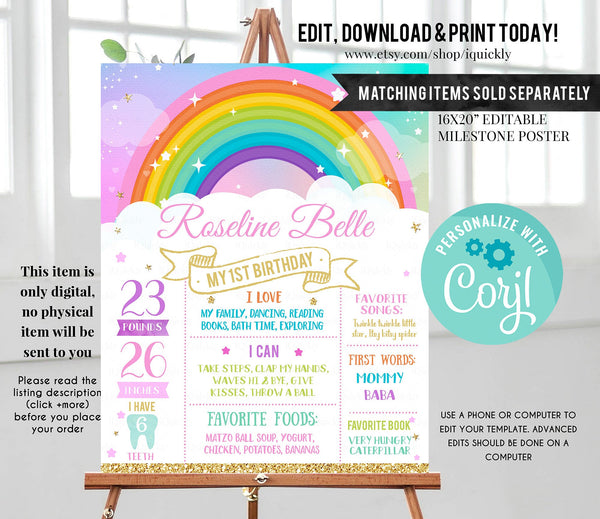 EDITABLE Rainbow Food tags, Buffet label, Tent card Food Labels, Place Cards, Table Card Printable Template, Girl party Instant download